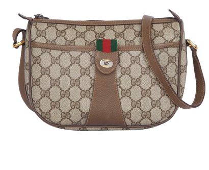 GG Supreme Web Crossbody Bag, front view